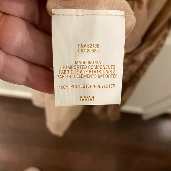 Guess by Marciano Polyester Sleeveless Blouse Full a Flouncy Size Medium - Picture 7 of 8